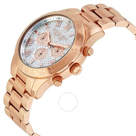 michael kors layton gold tone pave world map dial watch|Michael Kors Women's Layton Rose/Gold.